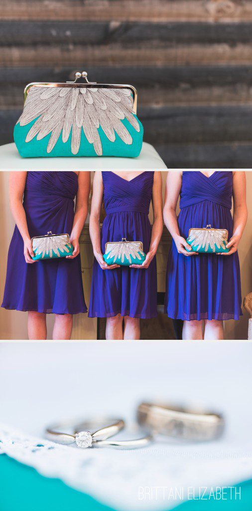 Royal Purple Wedding | Teal Clutch | Wedding Clutch | Bridesmaids Gift | Gettysburg Wedding | Pennsylvania Photographer | Brittani Elizabeth Photography