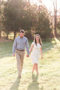 formal outfit idea for spring engagement at ash mill farm