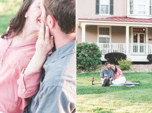 ash mill farm bed and breakfast picnic engagement