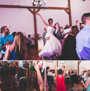 dance party at wedding reception lodges at gettysburg