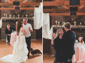 father daughter mother son dance wedding reception at mount gretna