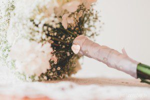 wedding details close up bride's bouquet