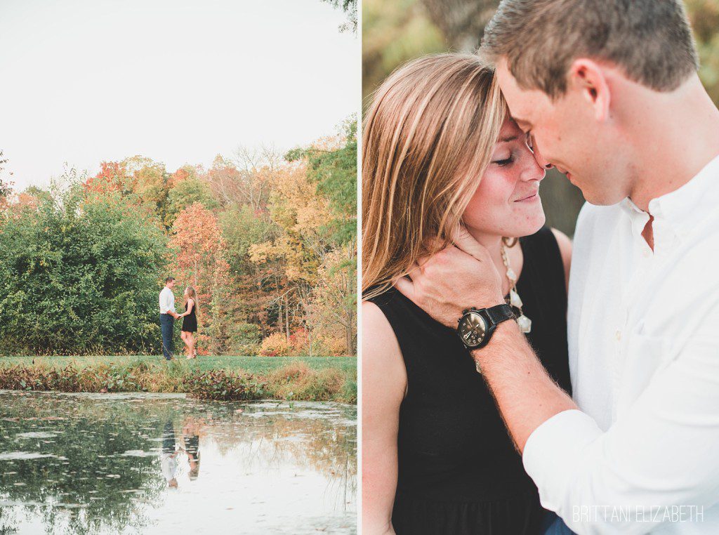 Fall Engagement at a Pond near Philadelphia