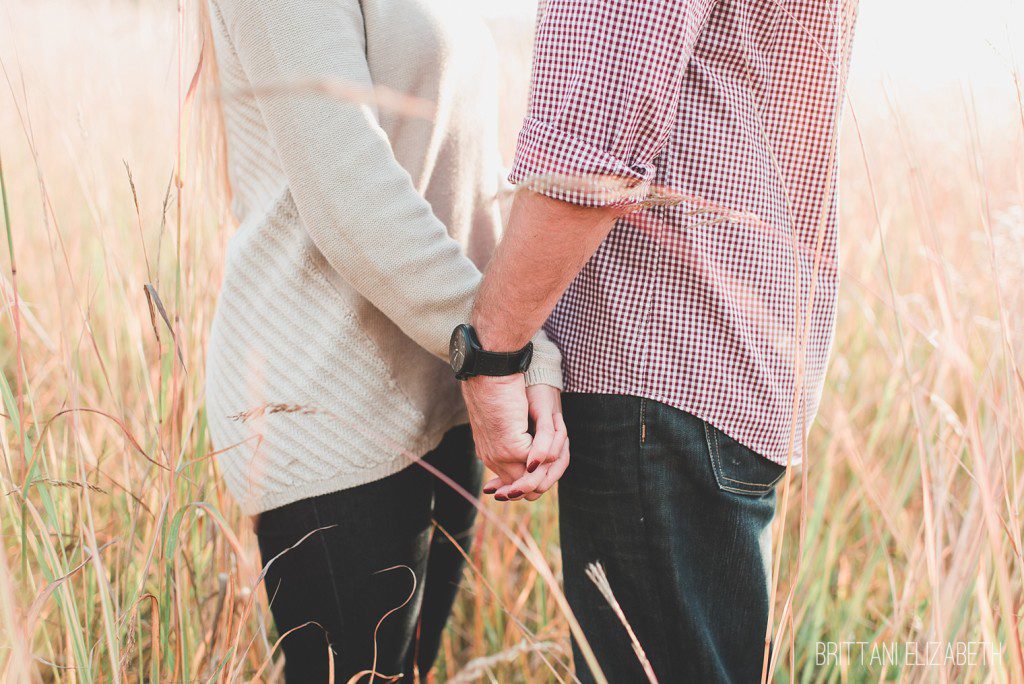 Hand Holding engagement session in Glenmoore