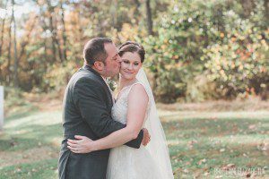 Fall Wedding Couple Portrait at the Lodges at Gettysburg