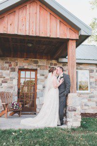 Bride and Groom at the Lodges at Gettysburg Michigan