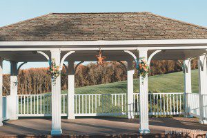 wedding ceremony gazebo fall wedding morningside inn