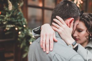 square solitaire engagement ring holiday