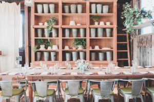 terrain wedding reception rustic farmhouse table