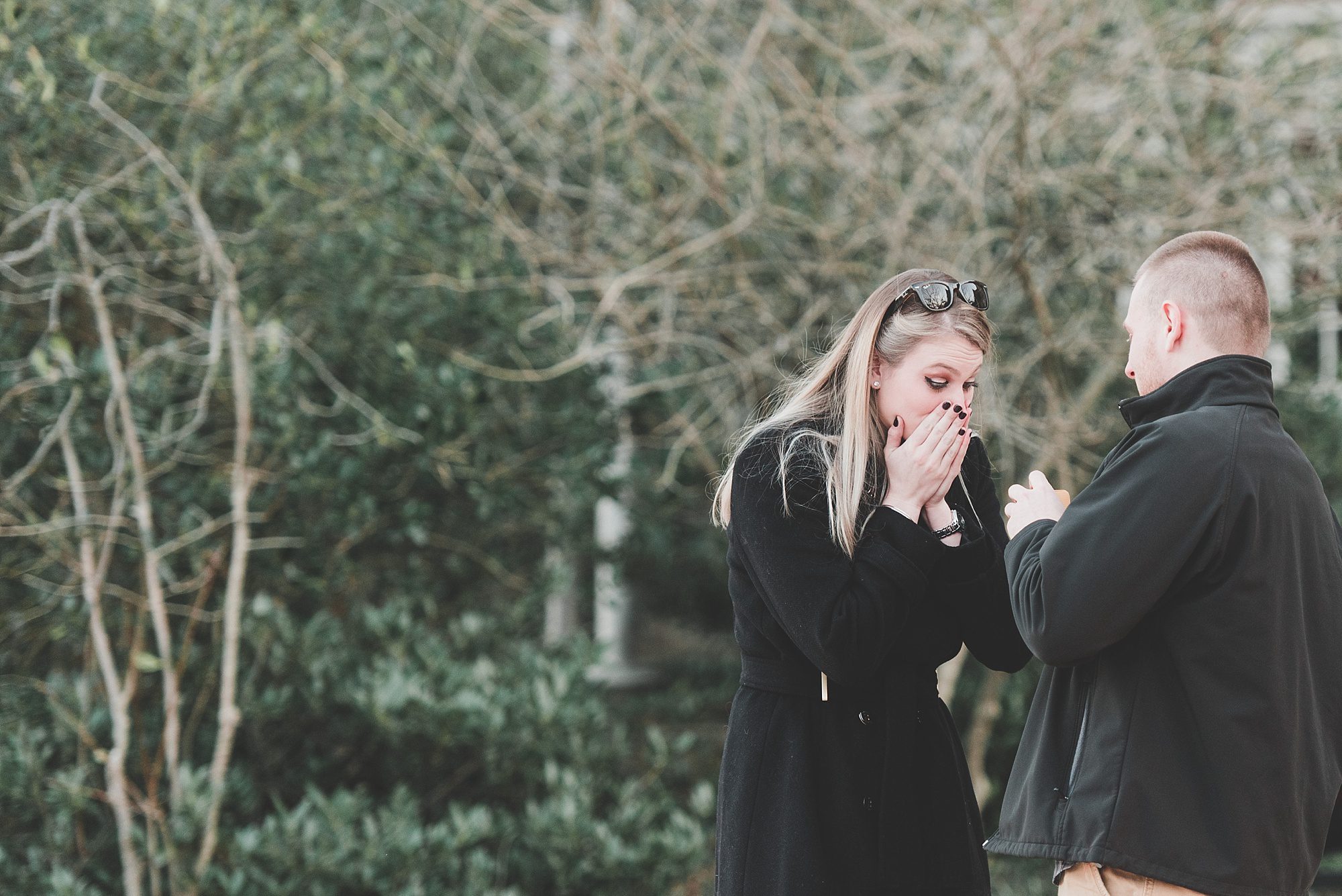 surprise proposal west chester university engagement