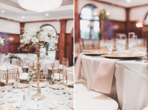 gold wedding reception skytop lodge poconos