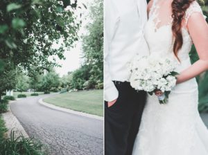 willow tree grove wedding white neutral vintage wedding