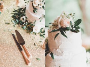 gold and neutral wedding details rustic wedding cake