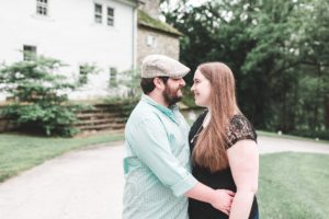 engaged couple loving looks valley forge engagement photographer