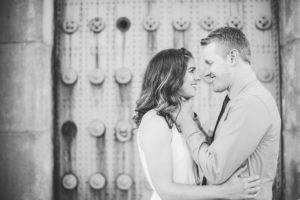 engaged couple black and white photography philadelphia